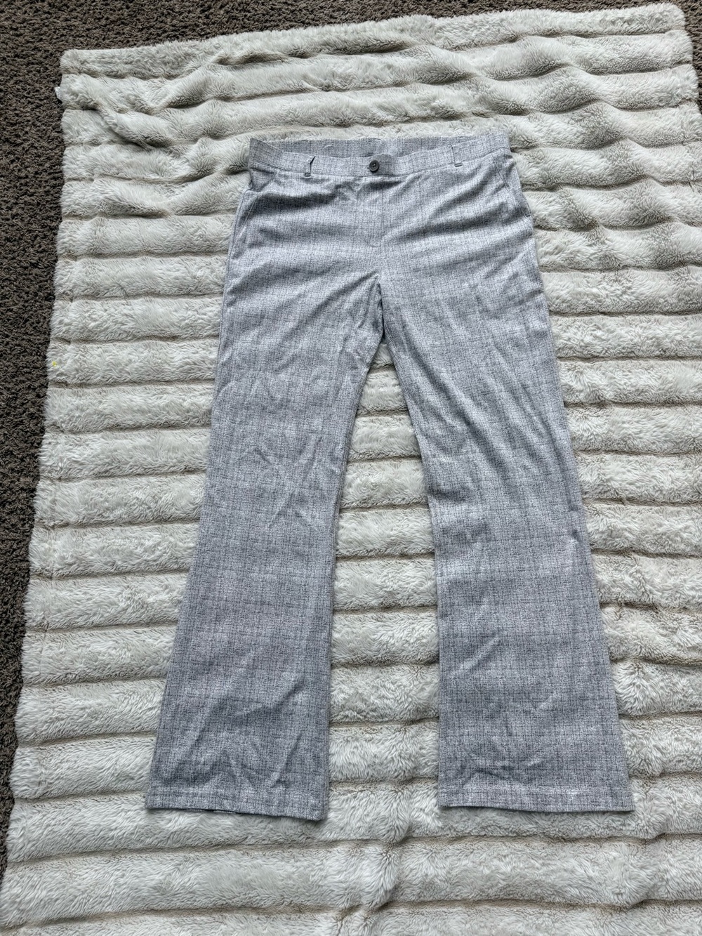 Betabrand Gray Crosshatch Dress Pants Size XXL — NWOT